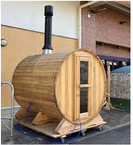 バレル型サウナの画像