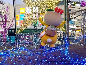 イルミネーションを見るかまたんの写真