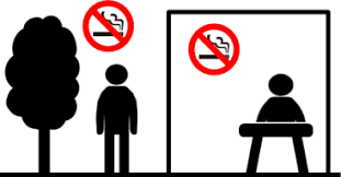 敷地内禁煙を示すイラスト