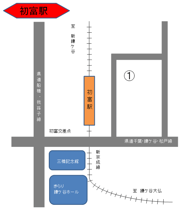 初富駅駐輪場地図
