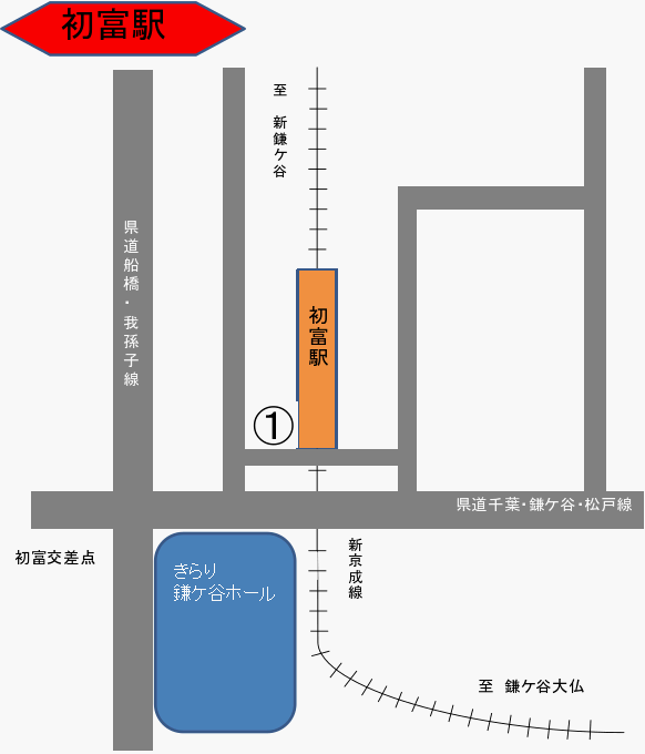 初富駅駐輪場地図