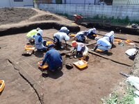 発掘調査の様子（写真）