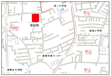 児童センター位置図の画像