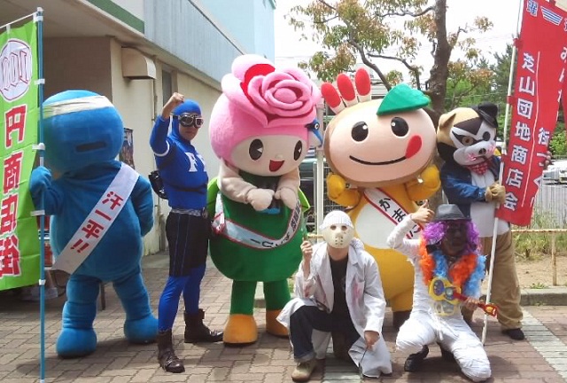 芝山にゆるキャラ集合!