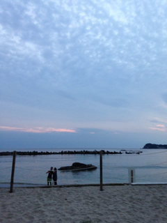勝浦の砂浜の写真