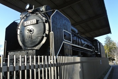 かつて動いていた蒸気機関車の写真