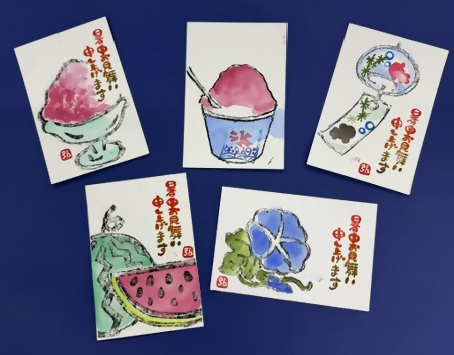 色々な絵手紙