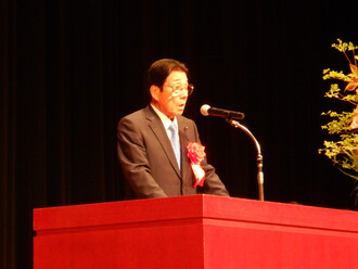 河上 茂 千葉県議会議員の挨拶の写真