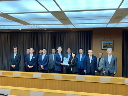 熊谷俊人千葉県知事への要望活動の写真