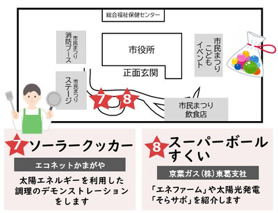 市民まつり市PRブース会場案内