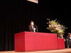 北千葉道路建設促進期成同盟会長挨拶（写真）