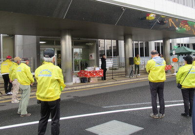 開会式で挨拶する芝田市長（写真）