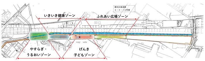 各ゾーンを説明した位置図の画像