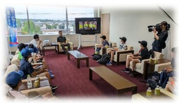 北広島市川村副市長と面会時の写真